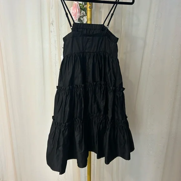CeCe Black Tiered Mini Dress - Picture 6 of 8